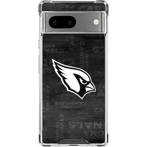 NFL Arizona Cardinals Black & White Google Pixel 7a Clear Case